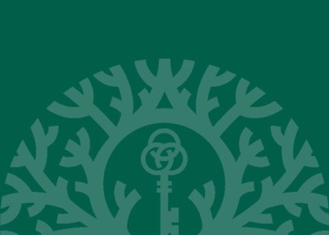 Key tree seal in green