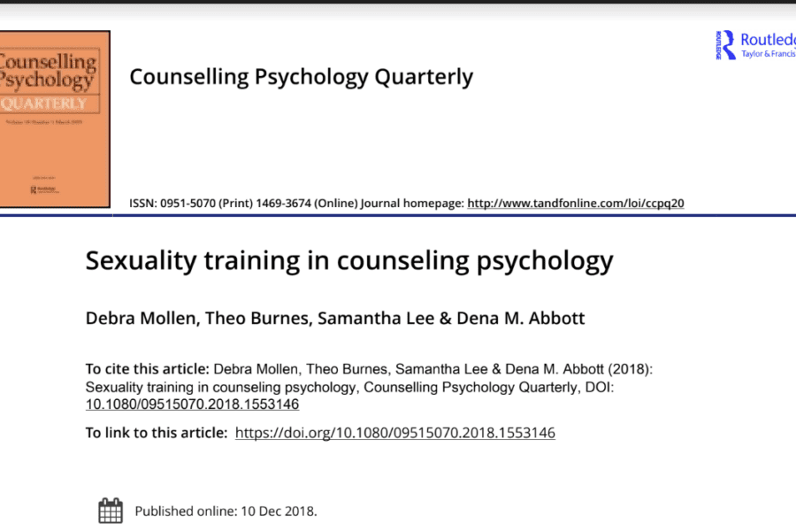 Sexuality Training in counseling Psychology screenshot of class