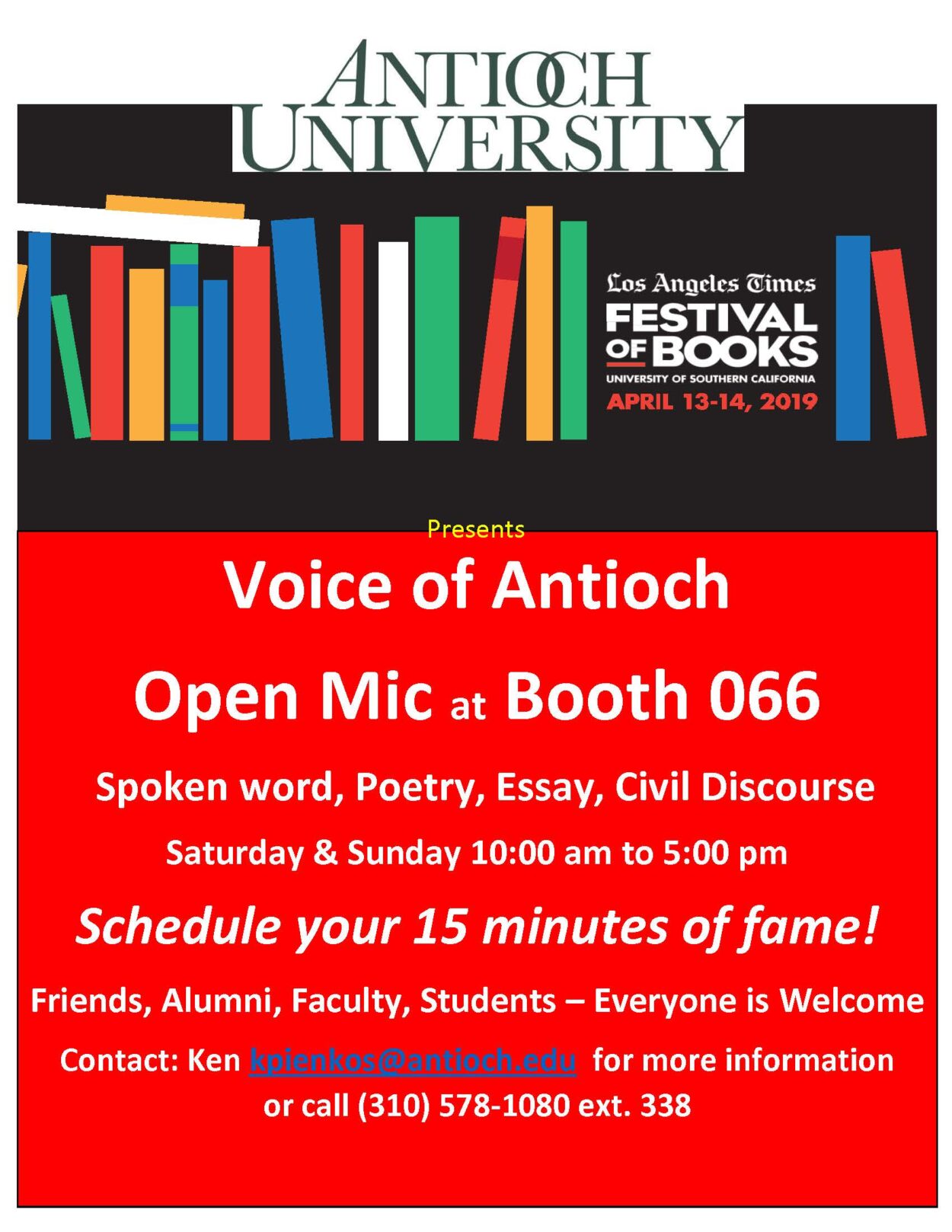 April 2109-Voice of Antioch Open Mic event flyer