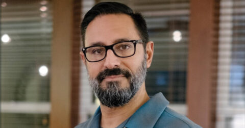 profile shot of man looking into camera