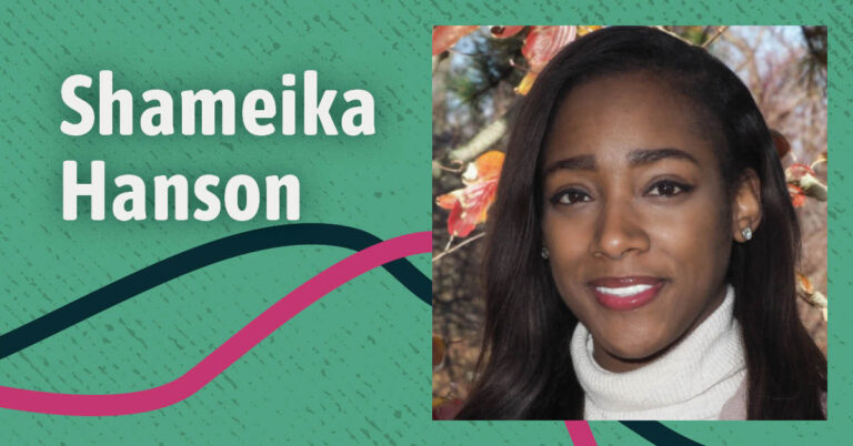 Shameika Hanson Headshot on Common Thread green header