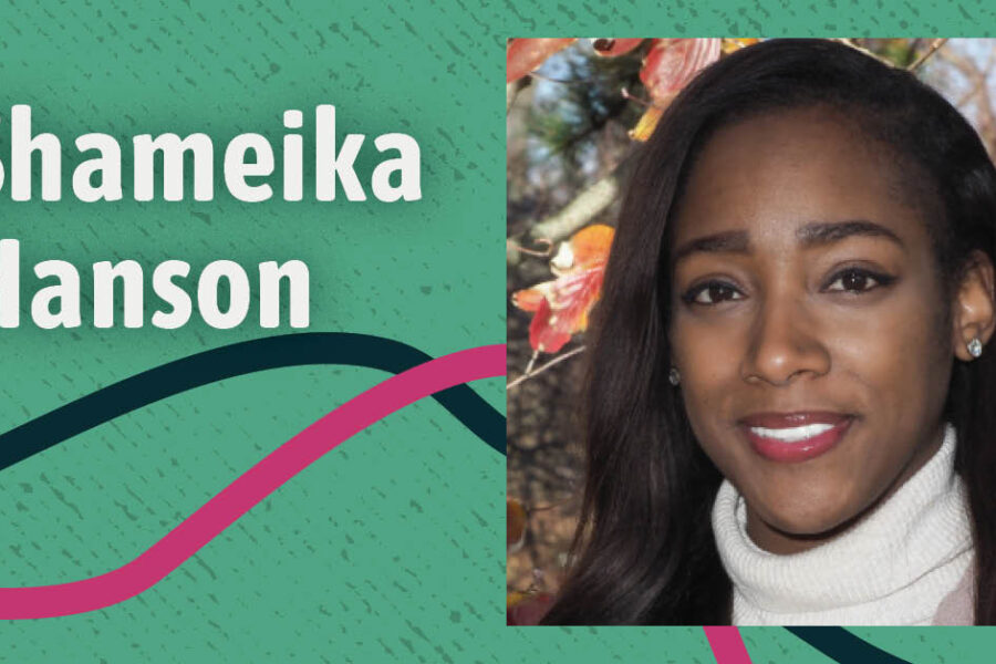 Shameika Hanson Headshot on Common Thread green header