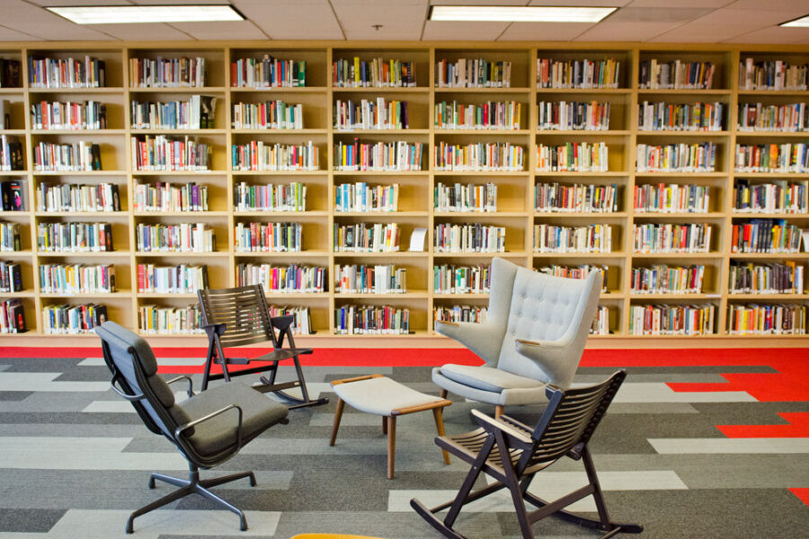 A photo of the Library at Antioch's Los Angeles campus.