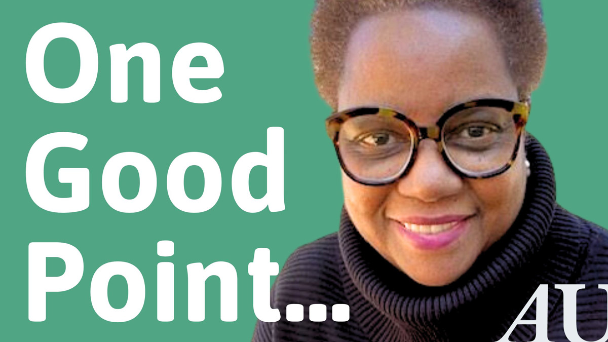 One Good Point… with Fayth M. Parks