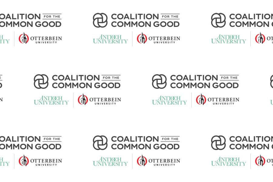 Antioch University logo with Otterbien University logo and the Coalition for the Common Good
