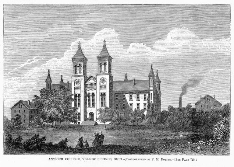 Woodcut of Antioch College