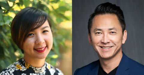 A header image composed of a headshot of Cathy Linh Che and a headshot of Viet Thanh Nguyen