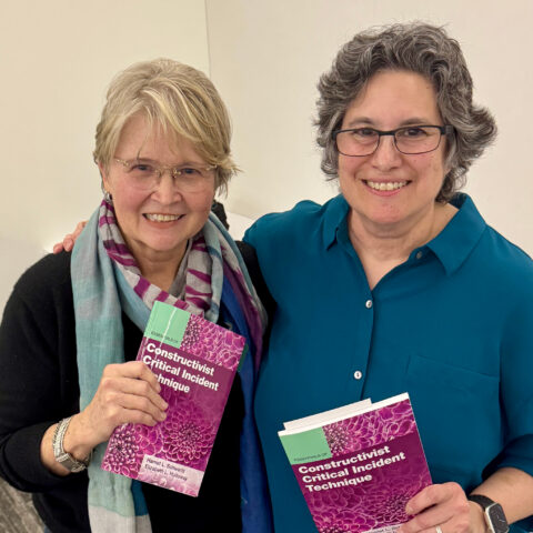 Harriet Schwartz, Professor of Relational Practice and Higher Education, and Elizabeth Holloway, Faculty Emerita of the Graduate School of Leadership and Change, co-hosted a book reading and discussion featuring their publication, Essentials of Constructivist Critical Incident Technique (American Psychological Association, 2024).