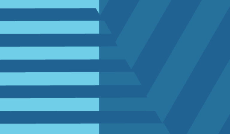 Abstract blue striped background with diagonal bands in two shades of blue.